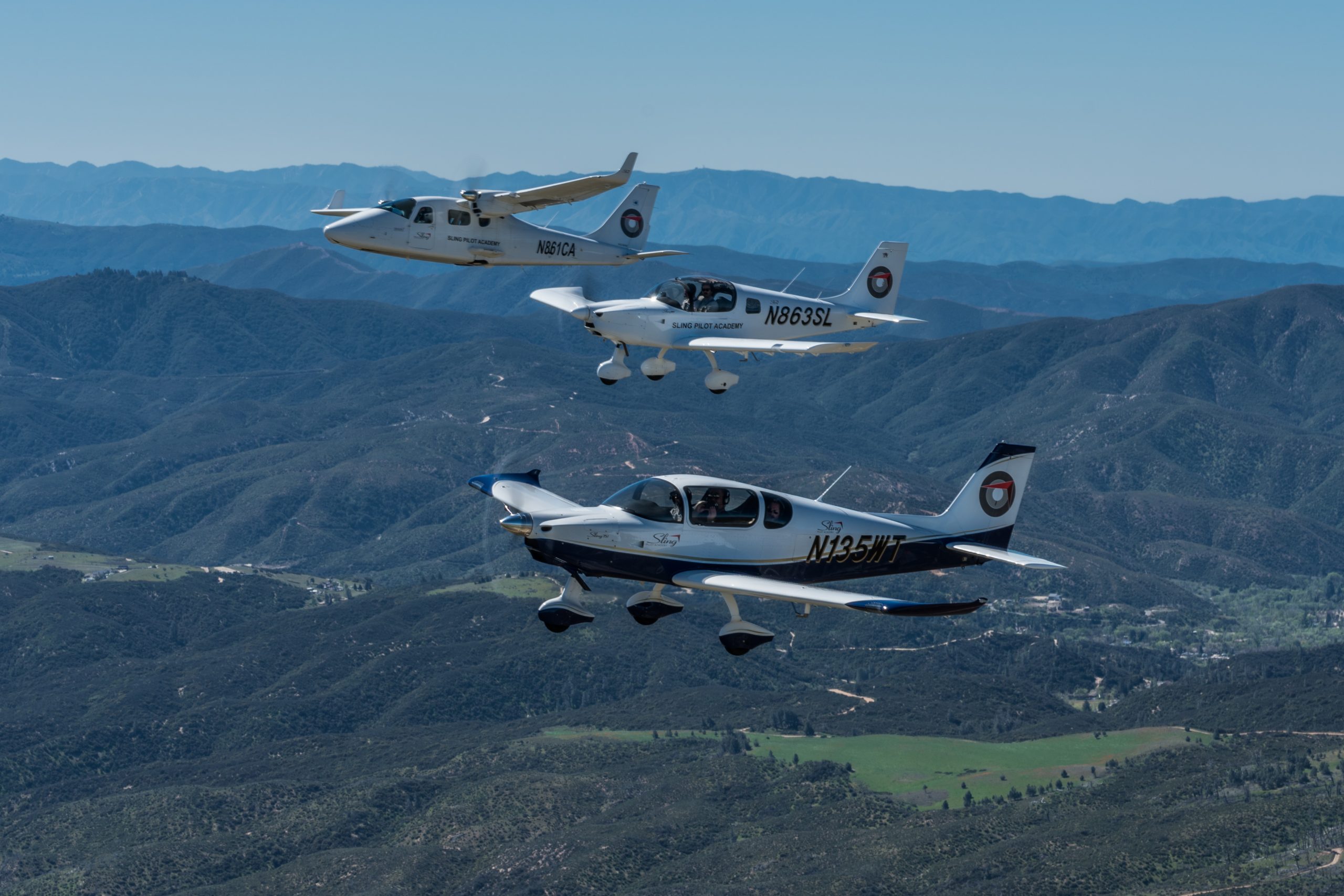 Sling Pilot Academy student and instructor
